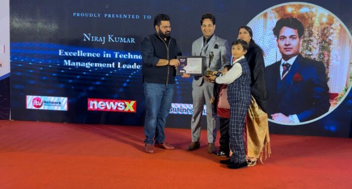 India News Business Honors Mr. Niraj Kumar with Technology & Management Excellence Leadership Award 2023