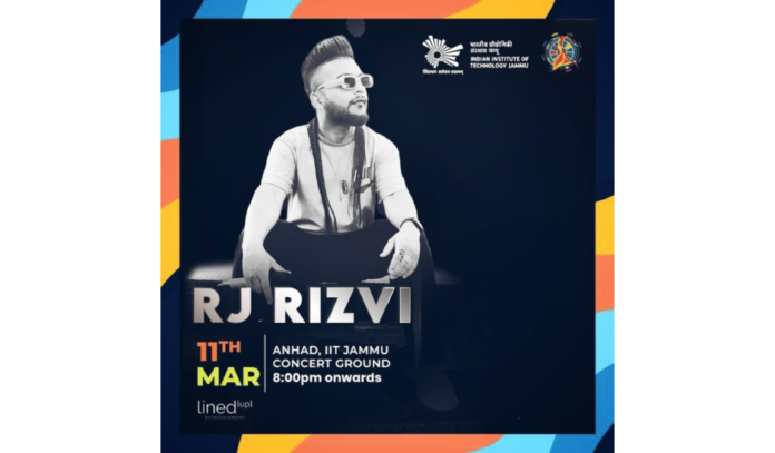 RJ Rizvi: The Maestro of Music and Comedy Lights up IIT Jammu's Anhad Fest