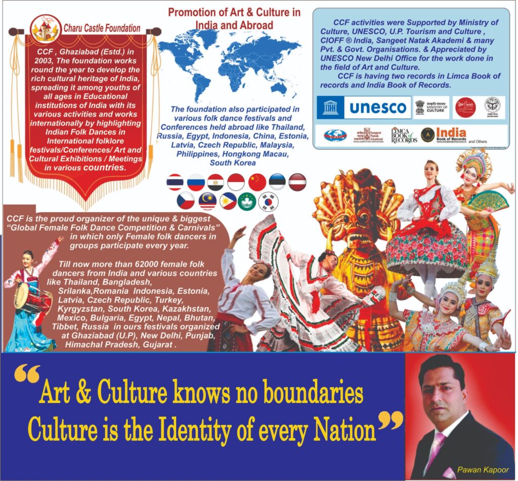 Cultural Visionary Pawan Kapoor Leads Charu Castle Foundation in Global Cultural Promotion.