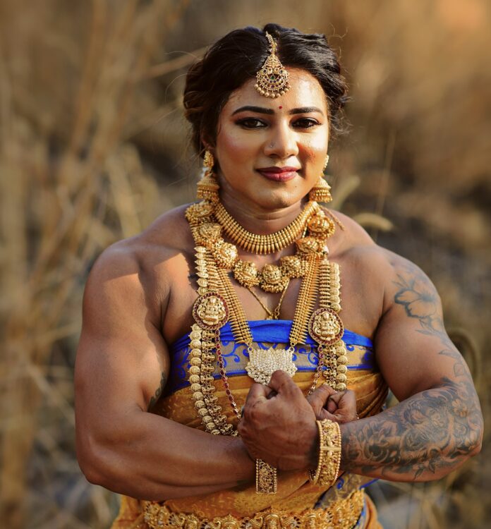 Karnataka Bodybuilder Chitra Purushotham Redefines Bridal Beauty with Powerful Wedding Look