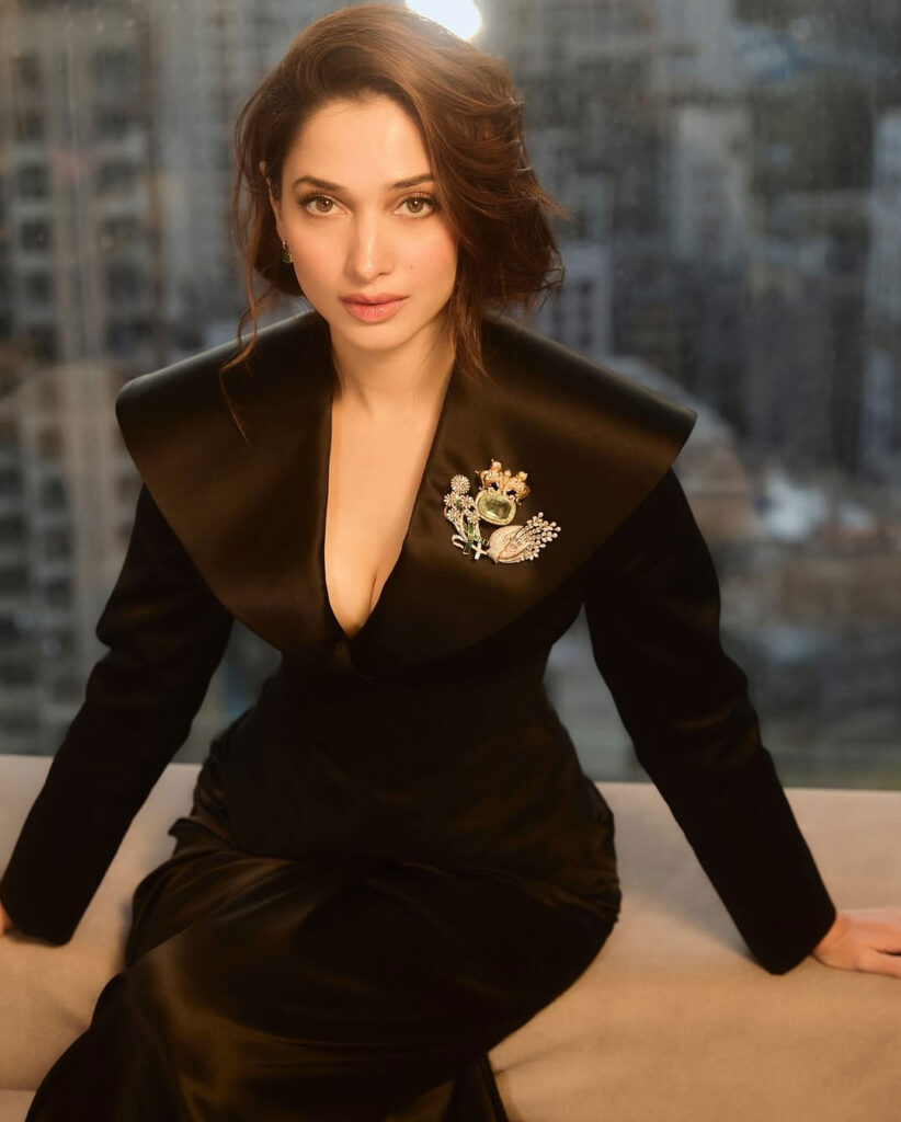Tamannaah Bhatia Stuns in Radiant Gold Look at Starry Zee Cine Night