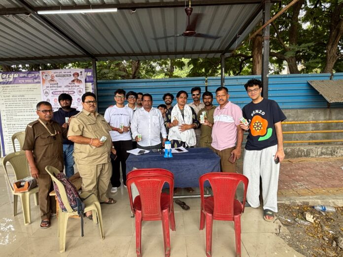 Buttermilk Distribution Drive by Yuva Uddan Charitable Trust on International Workers’ Day in Thane