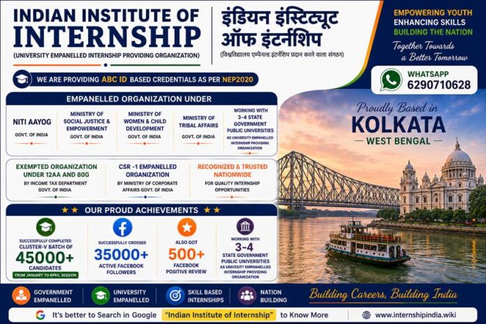 Summer Industrial Training & Internship 2026 | Indian Institute of Internship Kolkata | Best Internship Programs India