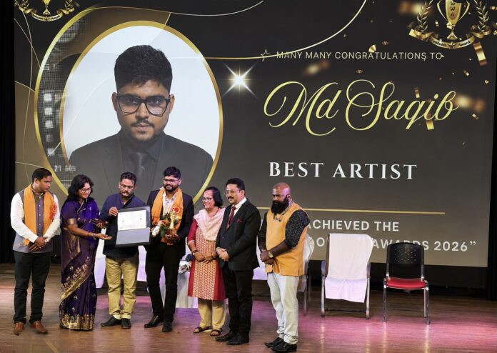 Young Artist Md Saqib Honoured with National Icon of Odisha Award 2026